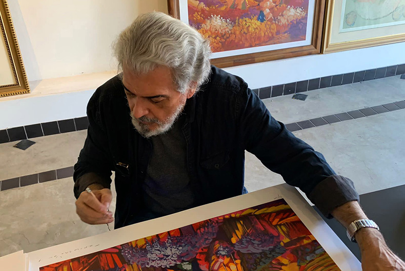 Erico Santos comemora meio século de arte com mostra