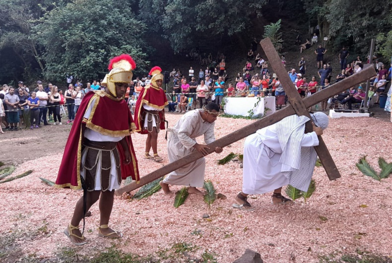 Encenação Paixão de Cristo - Sexta-feira santa 2024 - Candelária Botucaraí