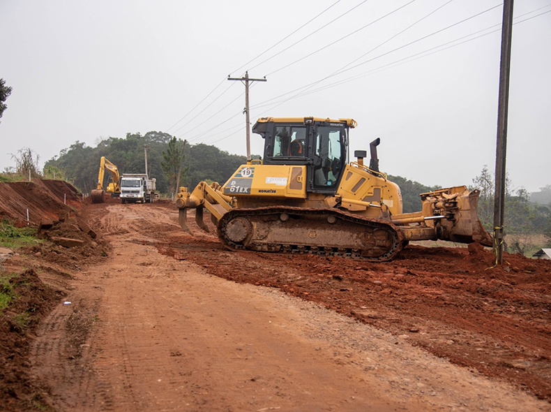 Drenagem da estrada de Cerro Alegre Alto deve ser finalizada até o fim desta semana