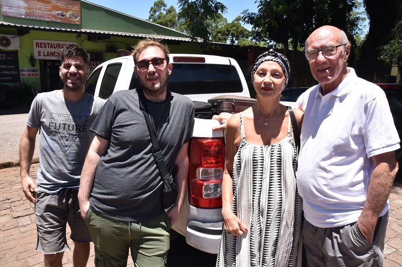 De Corrientes, família Scotto estava em viagem para Torres, no litoral gaúcho, e aproveitou para fazer uma parada em Santa Cruz